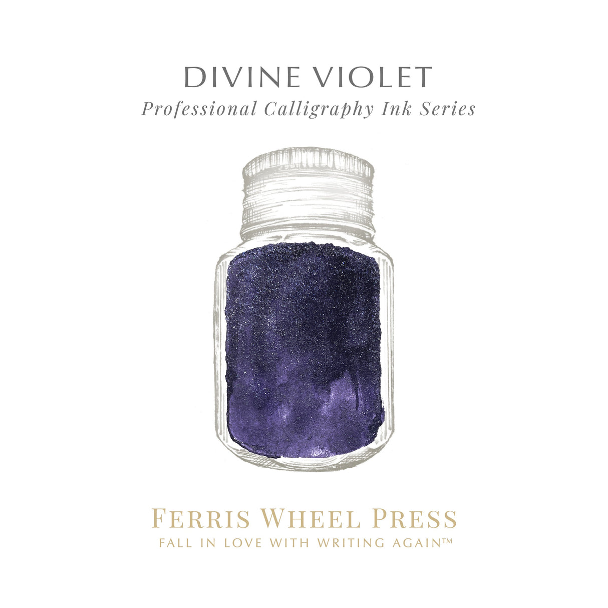 Ferris Wheel Press Divine Violet - 28ml Calligraphy Bottled Ink