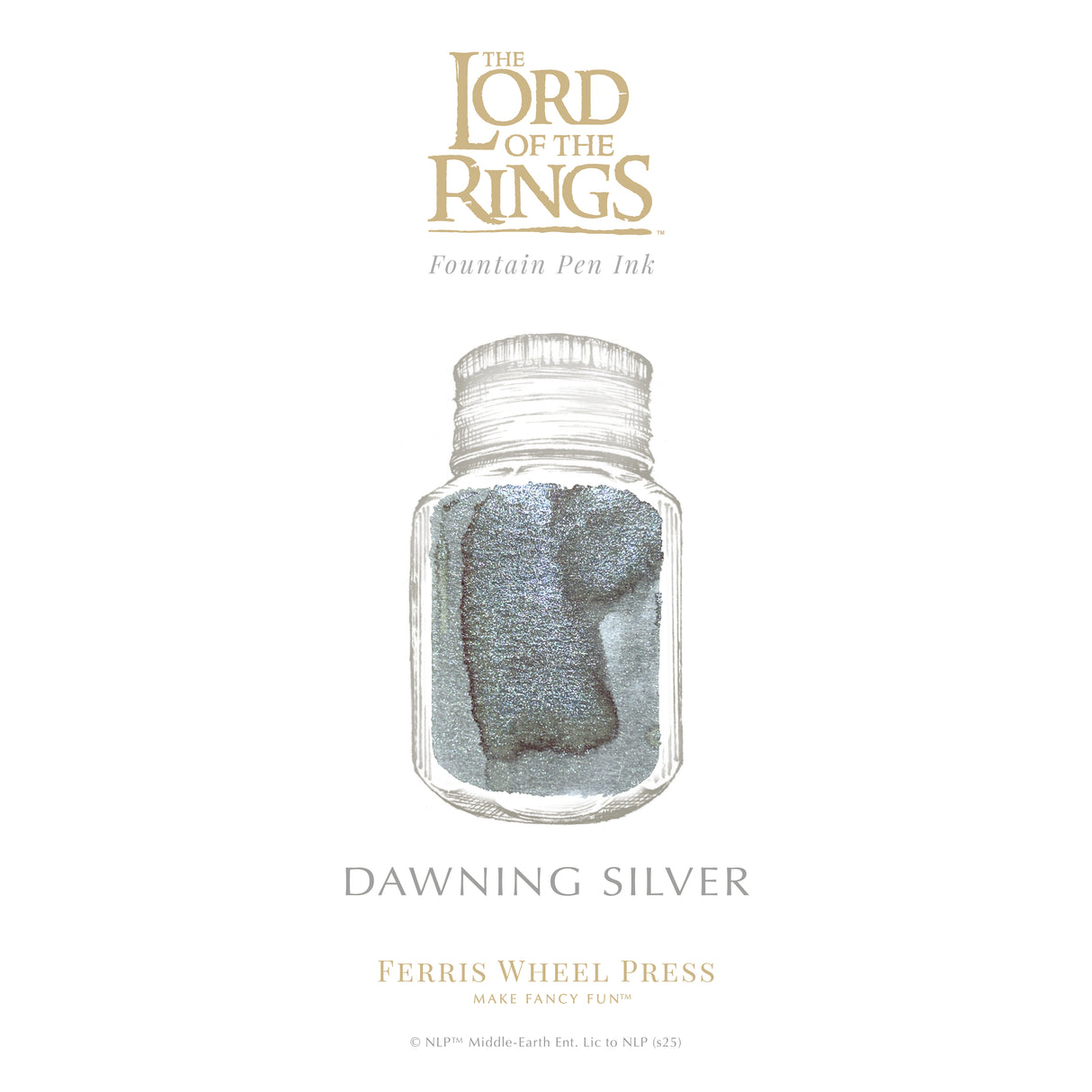 Ferris Wheel Press x Lord of The Rings - Dawning Silver Bottled Ink (Special Edition)