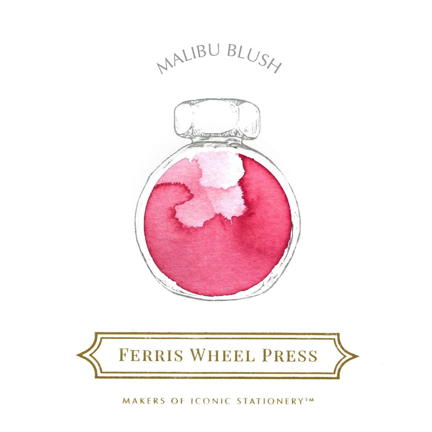Ferris Wheel Press Malibu Blush - 38ml bottled Ink