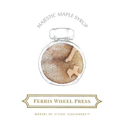 Ferris Wheel Press 38ml bottled Ink - Majestic Maple Syrup