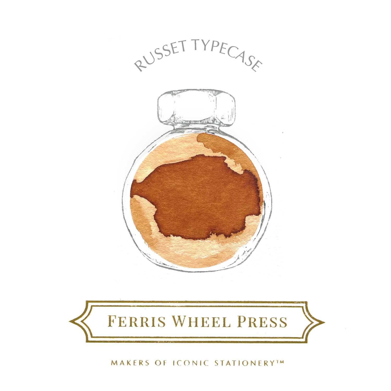 Ferris Wheel Press Russet Typecase - 38ml Bottled Ink