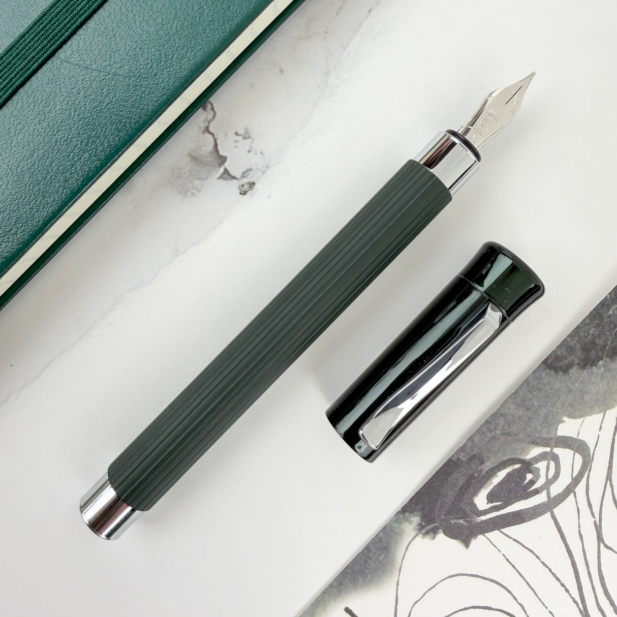Graf von Faber-Castell Tamitio Fountain Pen - Dark Green