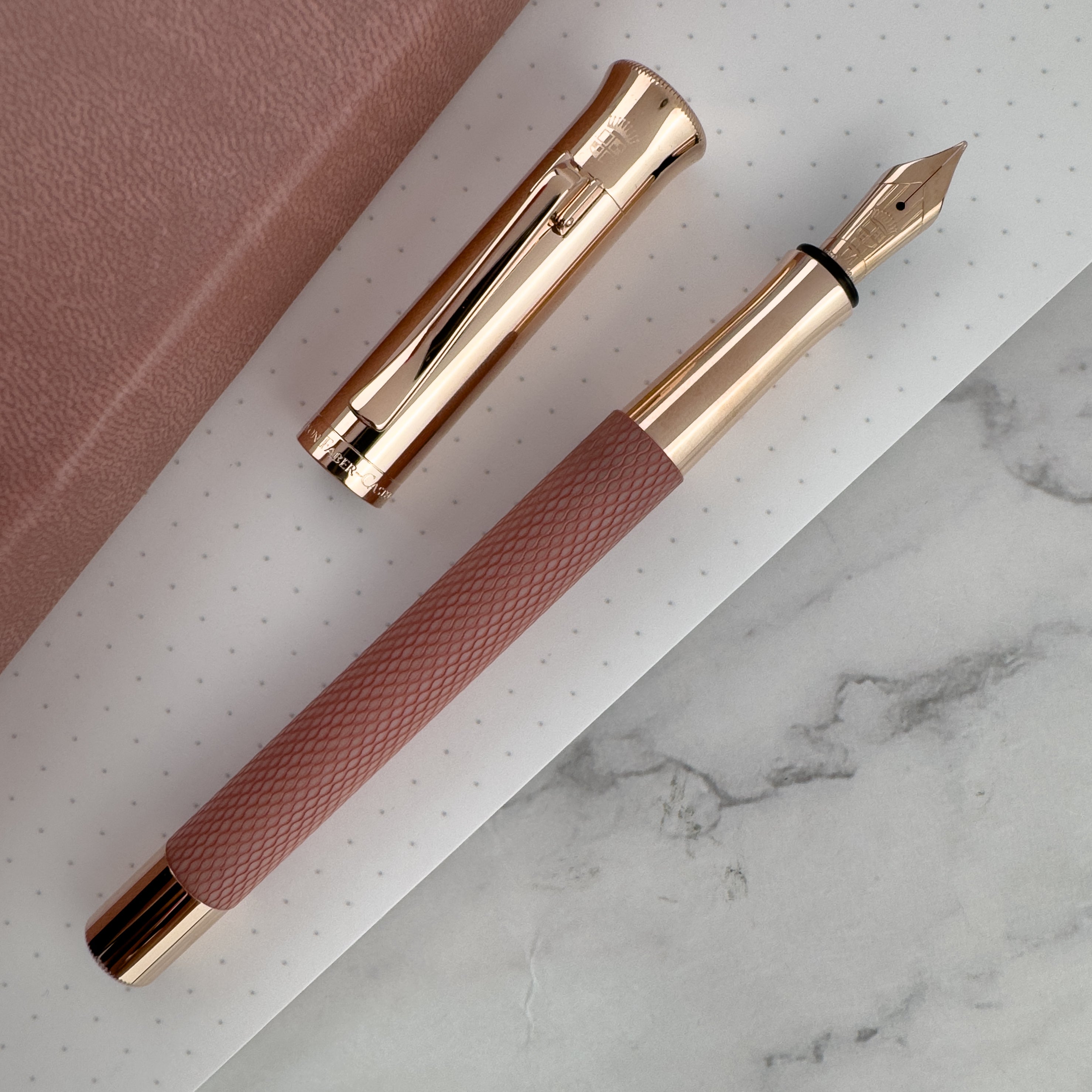 Graf von Faber-Castell Guilloche Fountain Pen - Rose – Atlas