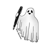 Atlas Stationers Sticker - Spooky Ghost