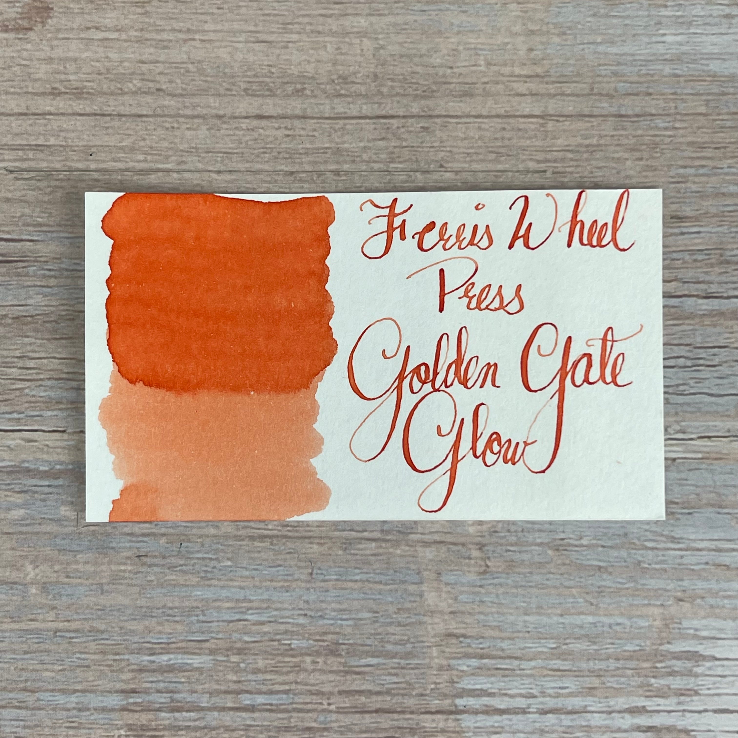 Ferris Wheel Press Golden Gate Glow - 38ml bottled Ink | Atlas Stationers