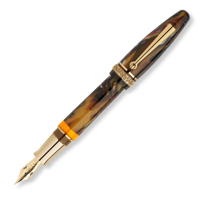 Maiora Ogiva Fountain Pen - Brown (14kt Gold)