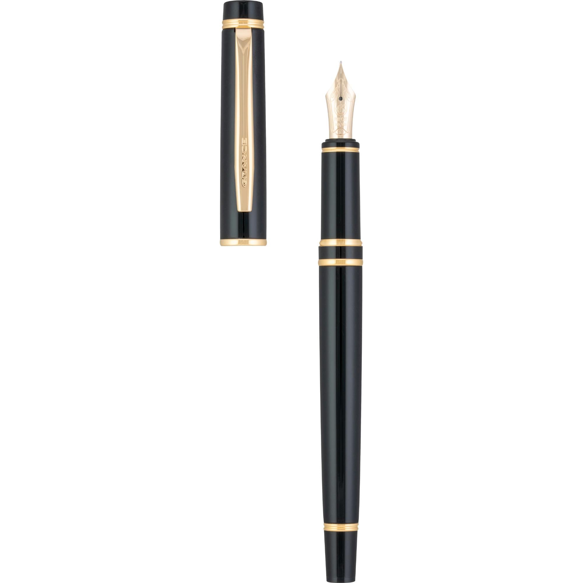 Pilot Grance Fountain Pen - Black – Atlas Stationers