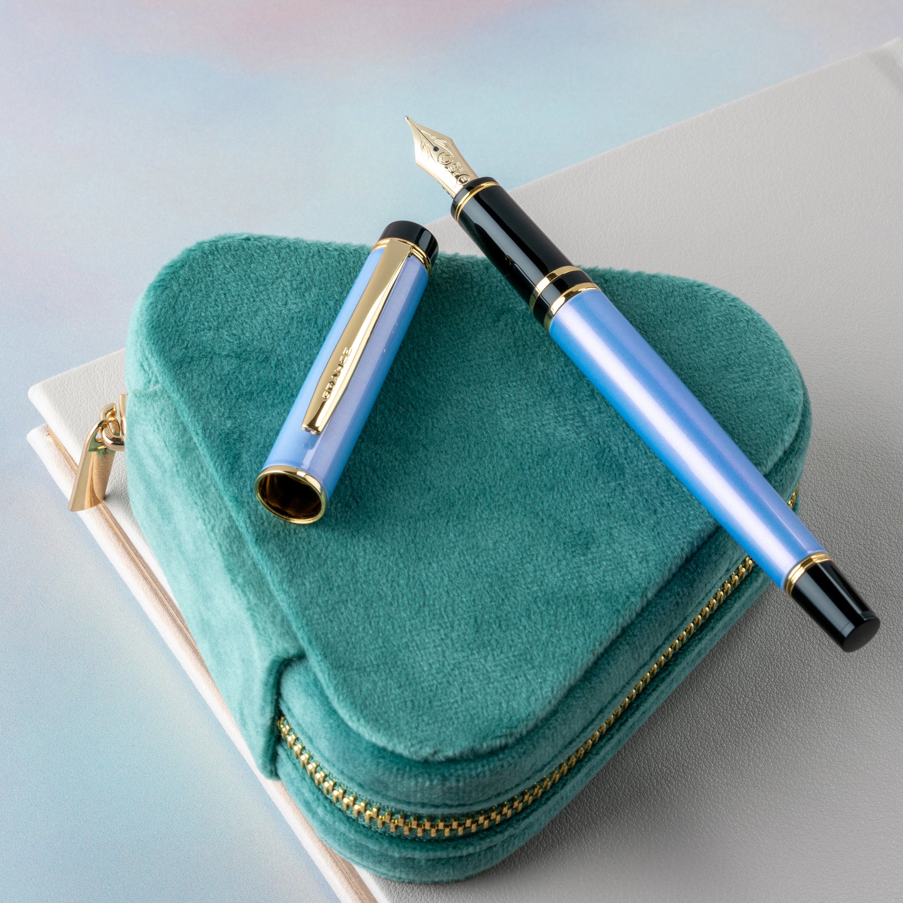 Pilot Grance Fountain Pen Light Blue Atlas Stationers