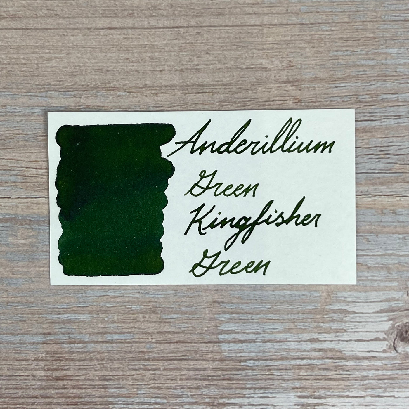Anderillium Green Kingfisher Green - 1.5 Oz Bottled Ink