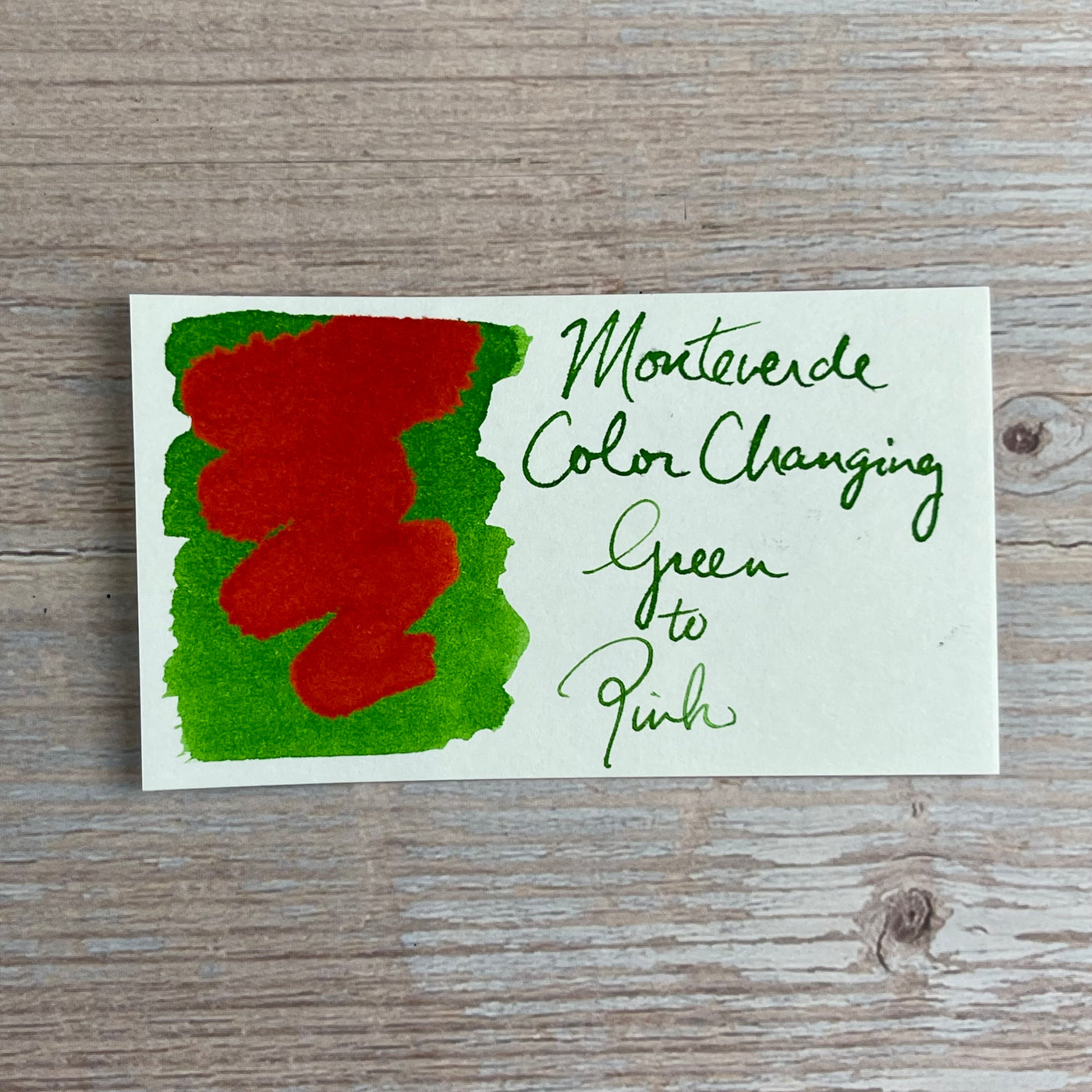 Monteverde Color Changing Green to Pink - 30ml Bottled Ink