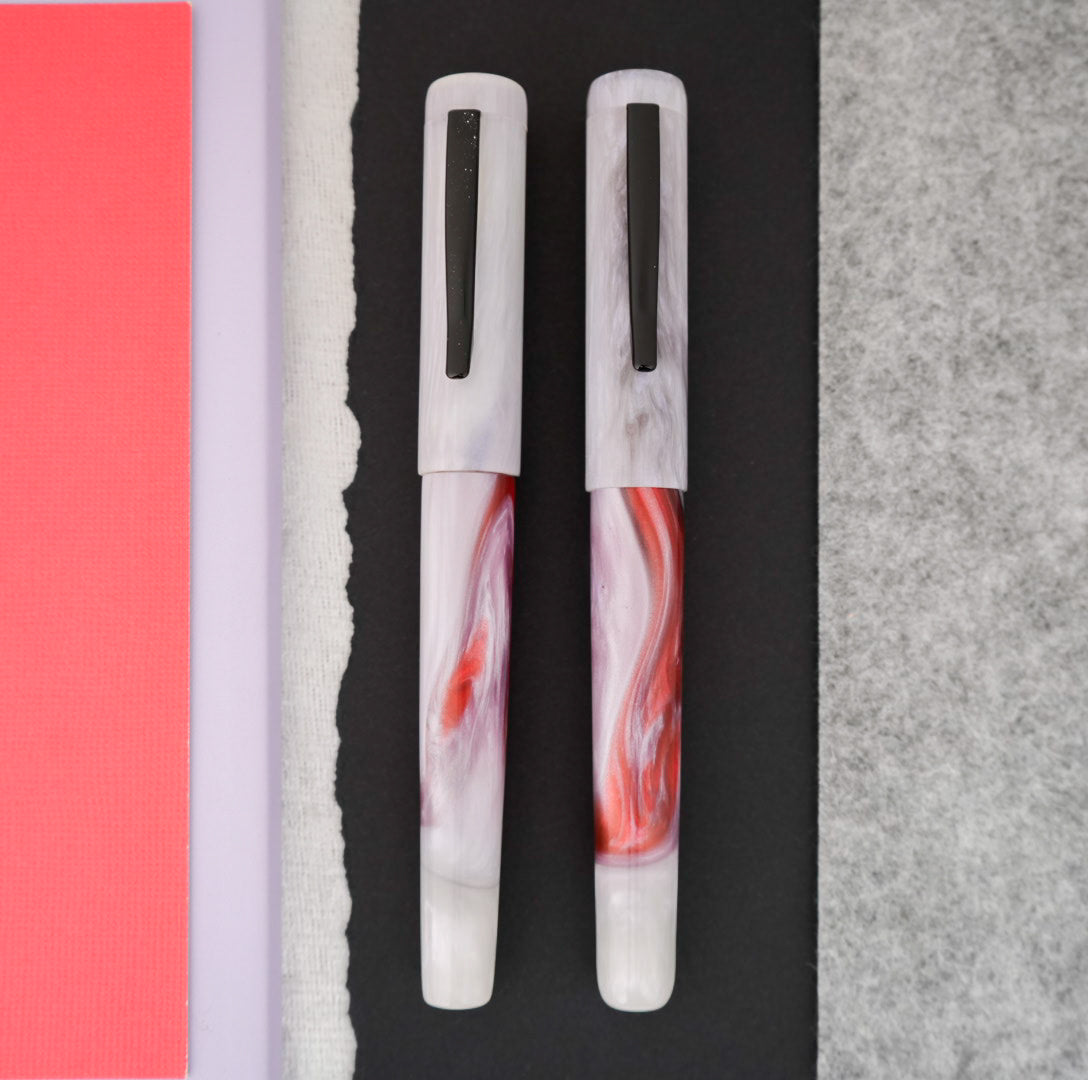 Hinze Pen Company Fountain Pen - Luna White Hibiscus