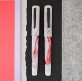 Hinze Pen Company Fountain Pen - Luna White Hibiscus