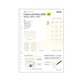Kleid 2mm Grid Loose Leaf Diary - A5