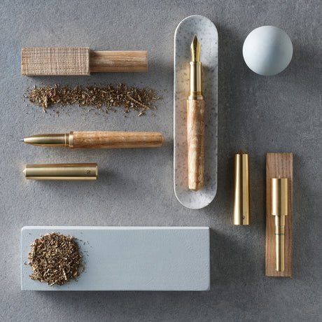 Tom's Studio Studio Handmade Fountain Pen - Ash