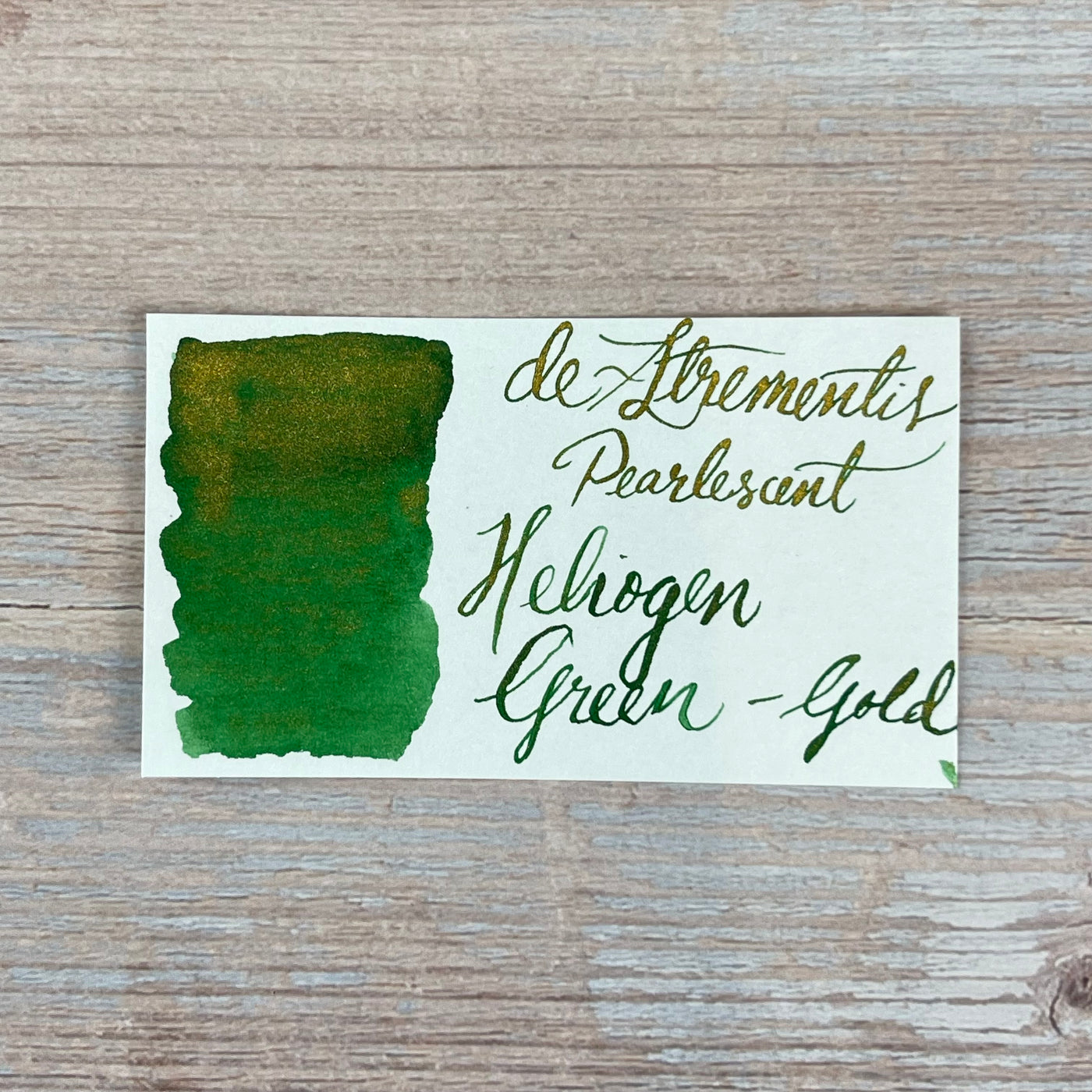 De Atramentis Pearlescent Heliogen Green - 45ml Bottled ink