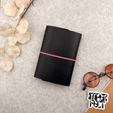Imperfect Concepts Jasper Leather Notebook - A6 Trifold - Black (23 C)