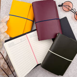 Imperfect Concepts Jasper Leather Notebook - A6 Trifold - Olive