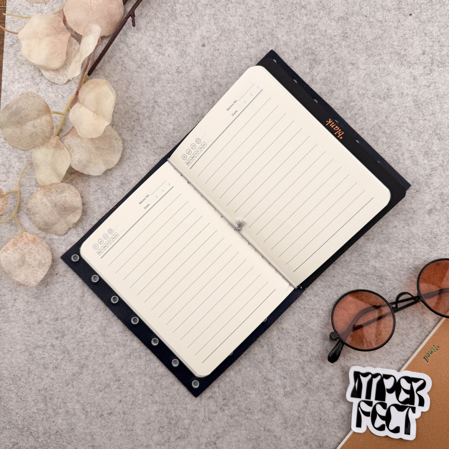 Imperfect Concepts Max Leather Notebook - A6 Bifold - Cognac