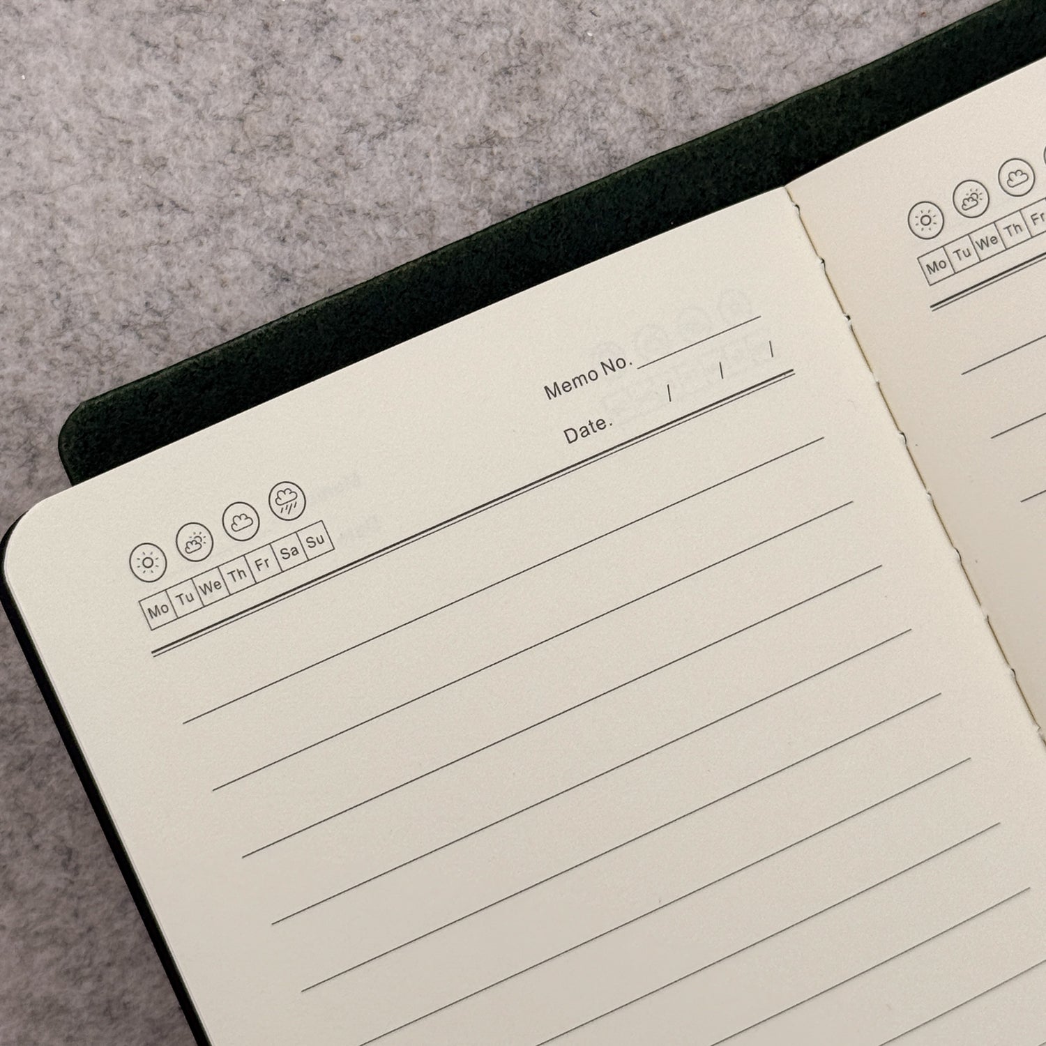 Imperfect Concepts Max Leather Notebook - A6 Bifold - Blue w/ Turquoise Grommets (25 B)