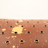 Imperfect Concepts Niko Leather Notebook - B6 Trifold - Painted Chocolate w/ Brass Grommets