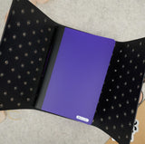 Imperfect Concepts Niko Leather Notebook - B6 Trifold - Raven w/ Gunmetal Grommets