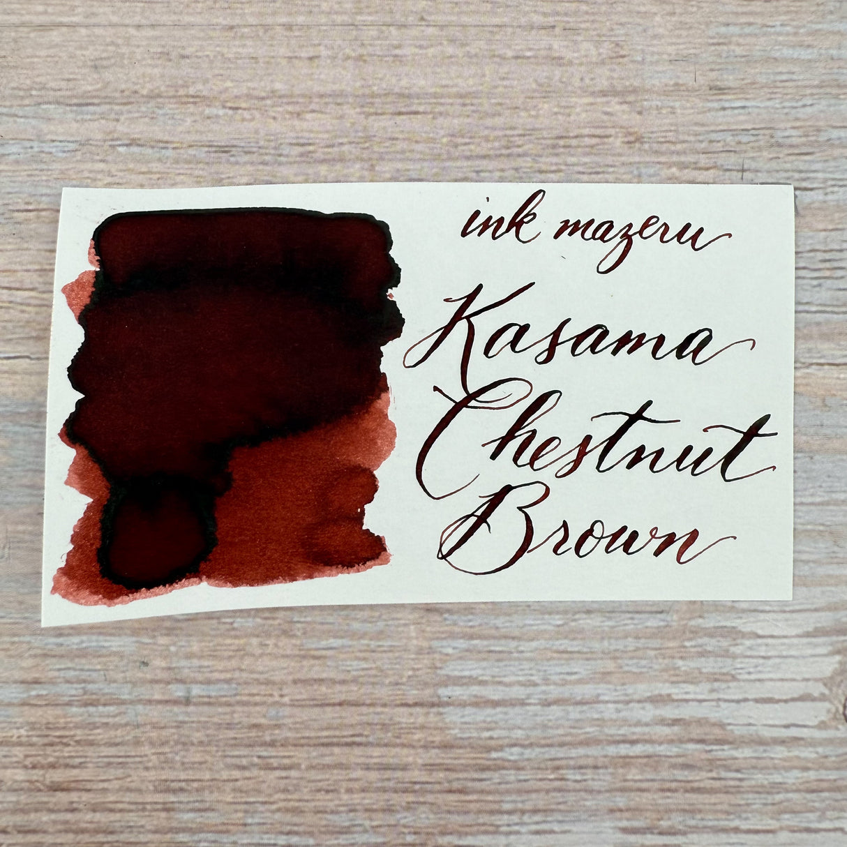 Ink Mazeru 18ml Bottled Ink - Kasama Chestnut Brown