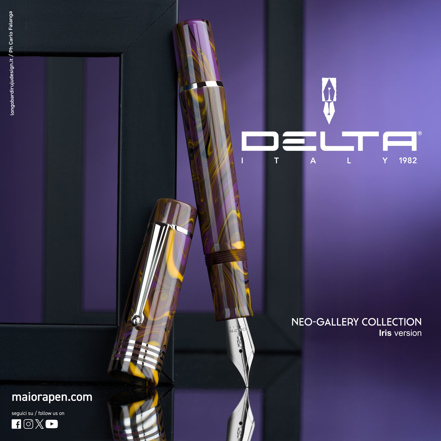 Delta Neo Gallery Rollerball Pen - Iris (Doorbuster)