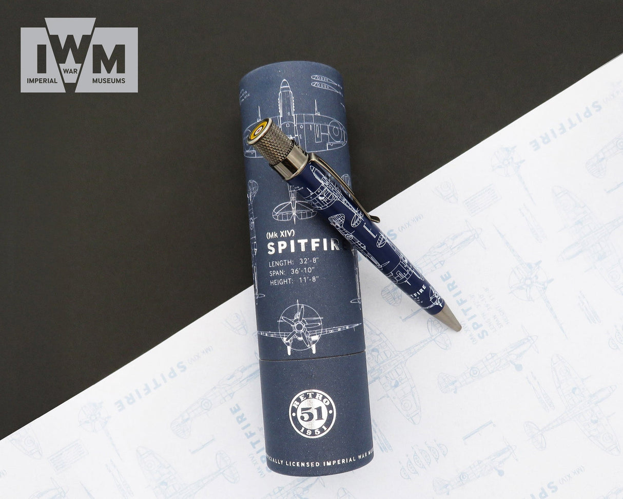 Retro 51 Tornado Rollerball Pen - Imperial War Museums - Spitfire Blueprint