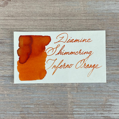Diamine Inferno Orange - Shimmer - 50ml Bottled Ink
