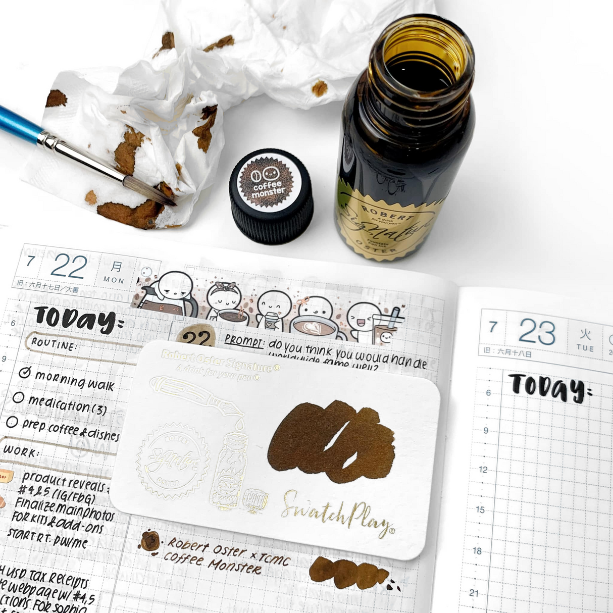 TheCoffeeMonsterzCo x Robert Oster Coffee Monster - 50ml Bottled Ink (TheCoffeeMonsterzCo Exclusive)