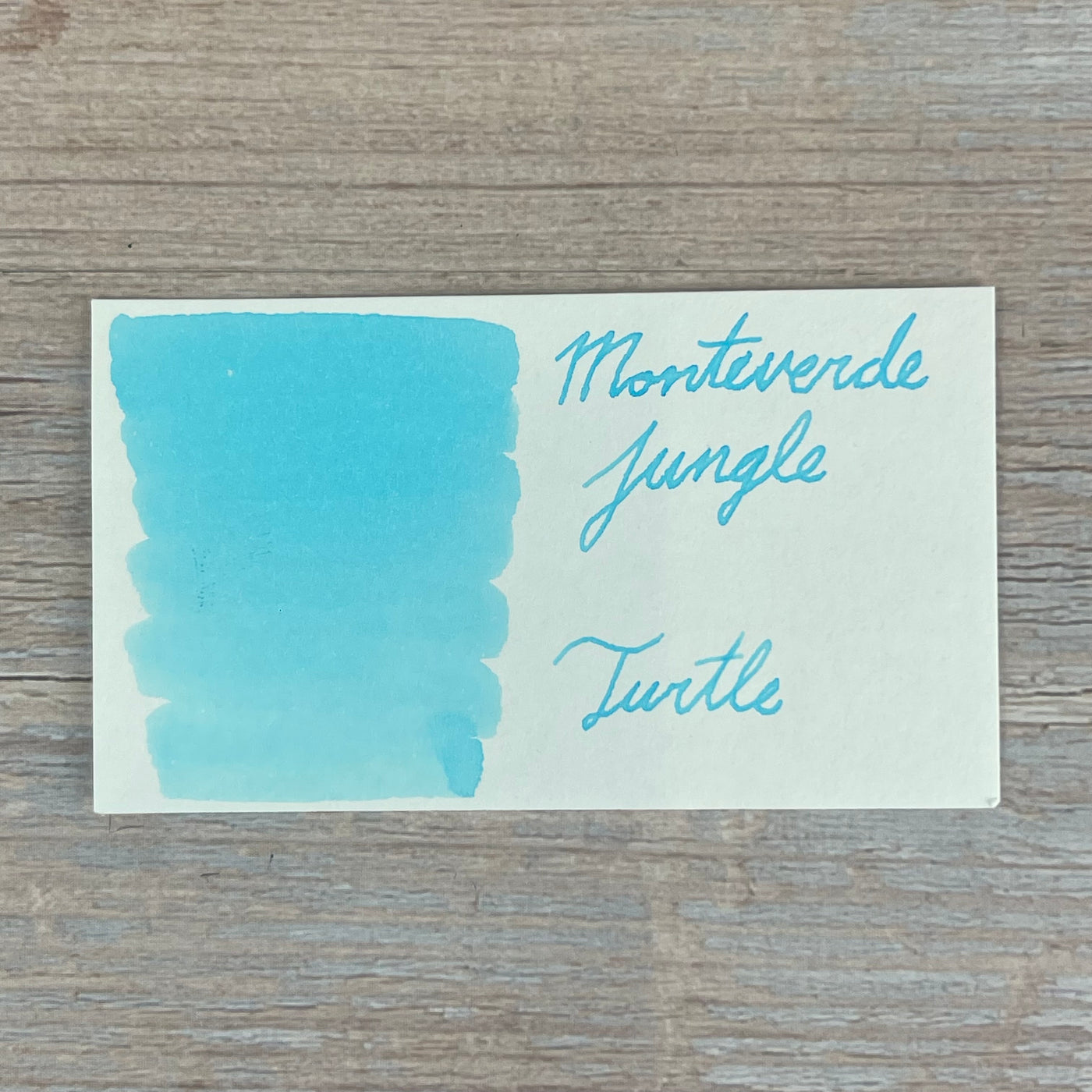 Monteverde Jungle Ink Collection Turtle (Turquoise) - 30ml Bottled Ink