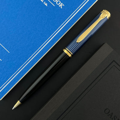 Pelikan Souveran K800 Ballpoint Pen - Black-Blue