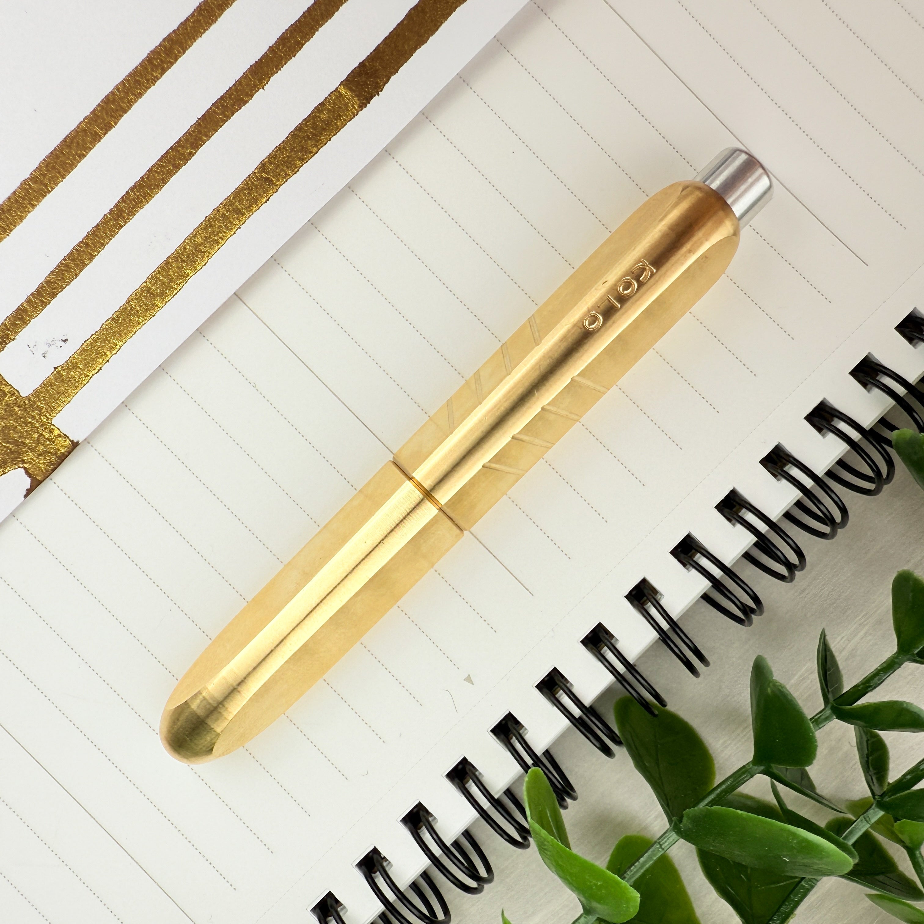 Kolo Tino Fountain Pen - Raw Brass – Atlas Stationers