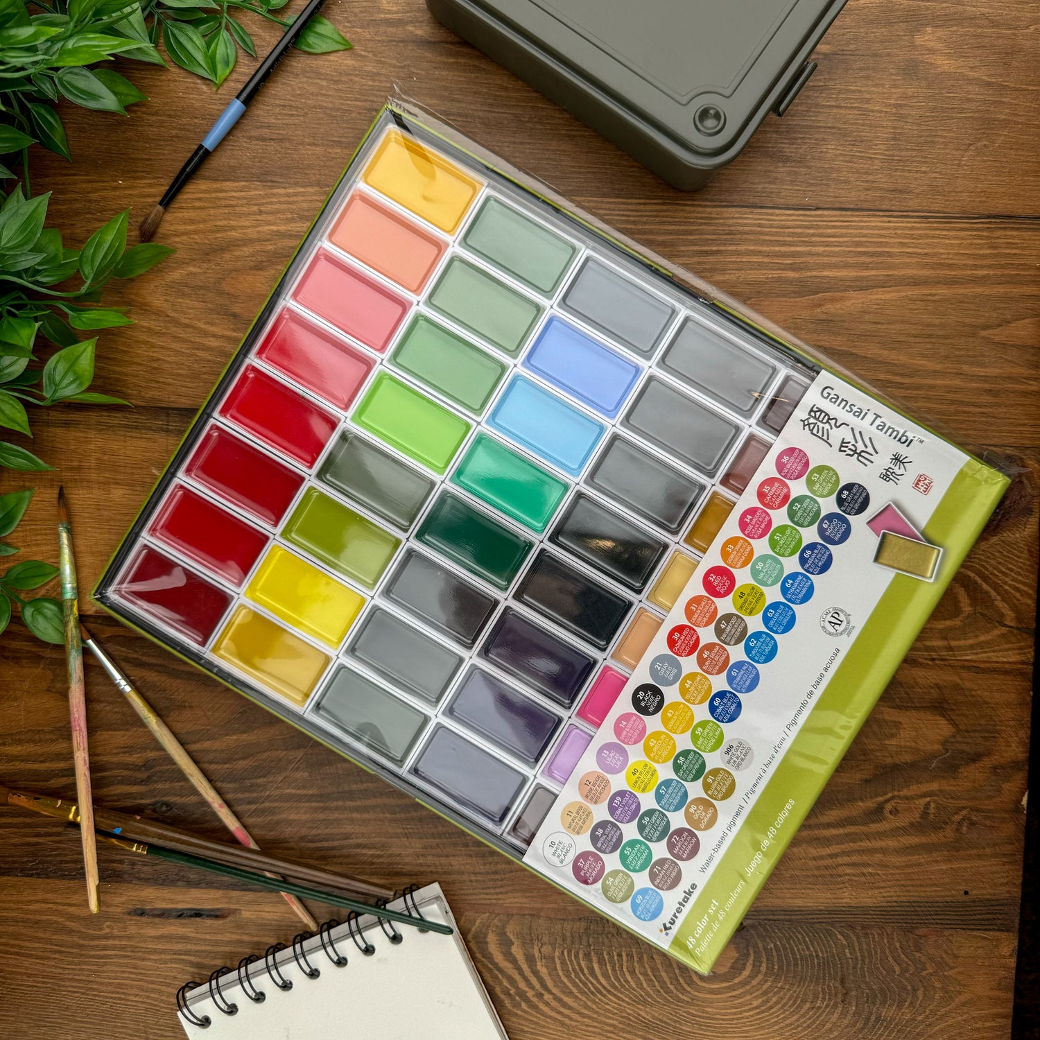 Kuretake Gansai Tambi 48 Color Set