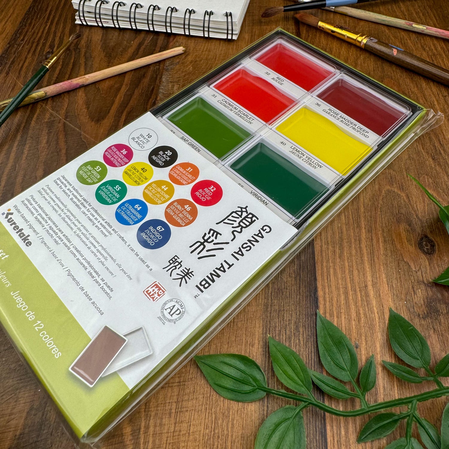 Kuretake Gansai Tambi 12 Color Set