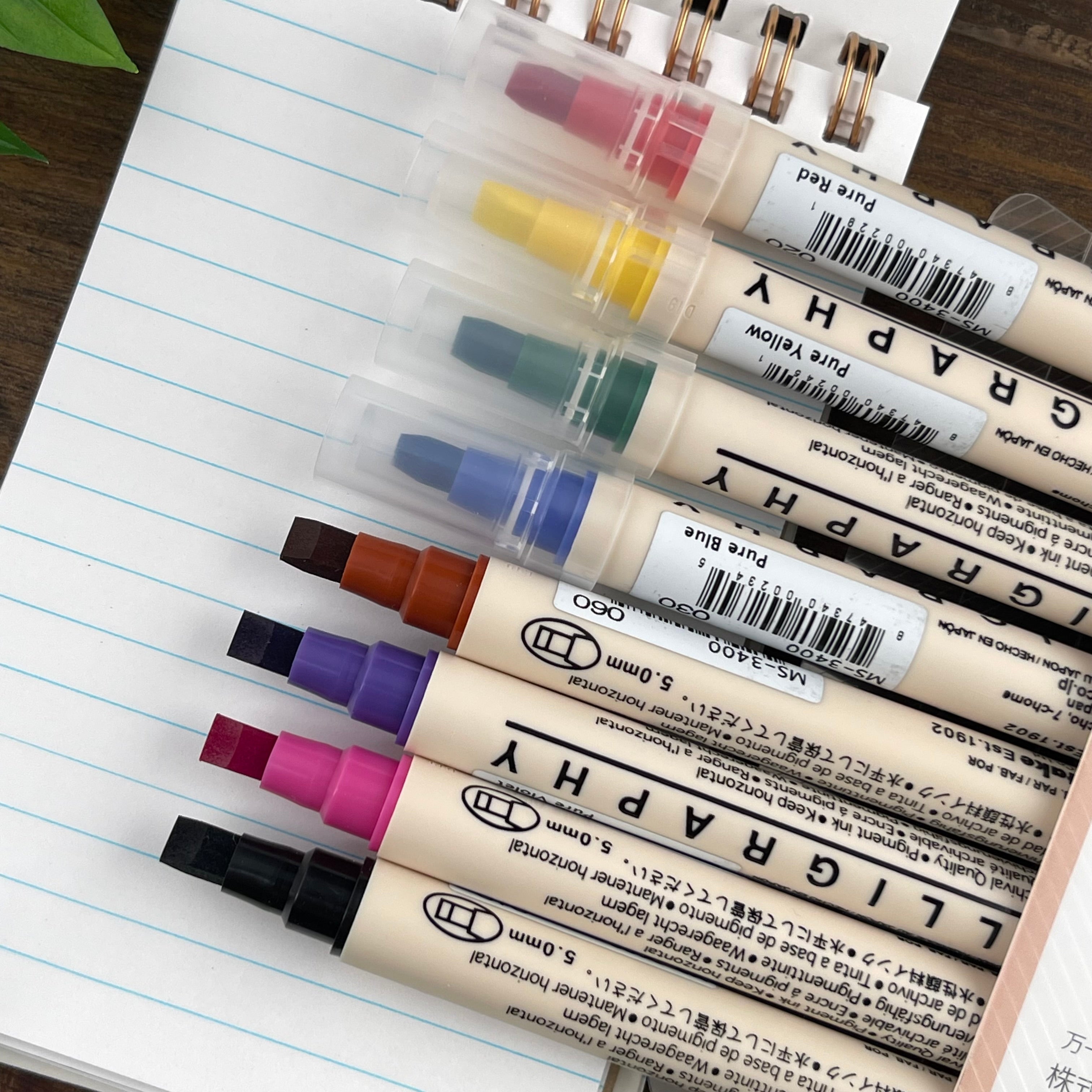 KureTake Zig Memory Calligraphy Markers (Set of 8) – Atlas Stationers