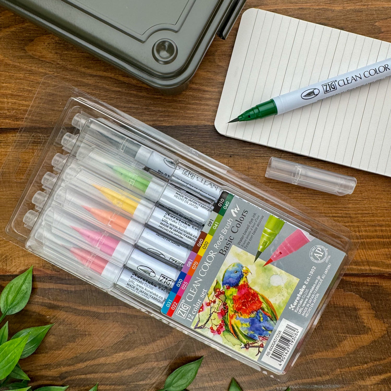 Kuretake Zig Clean Real Brush Markers (Set of 12)