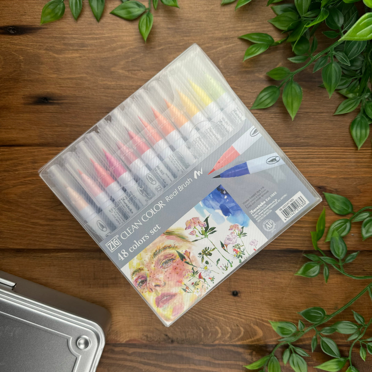 Kuretake Zig Clean Real Brush Markers (Set of 48)