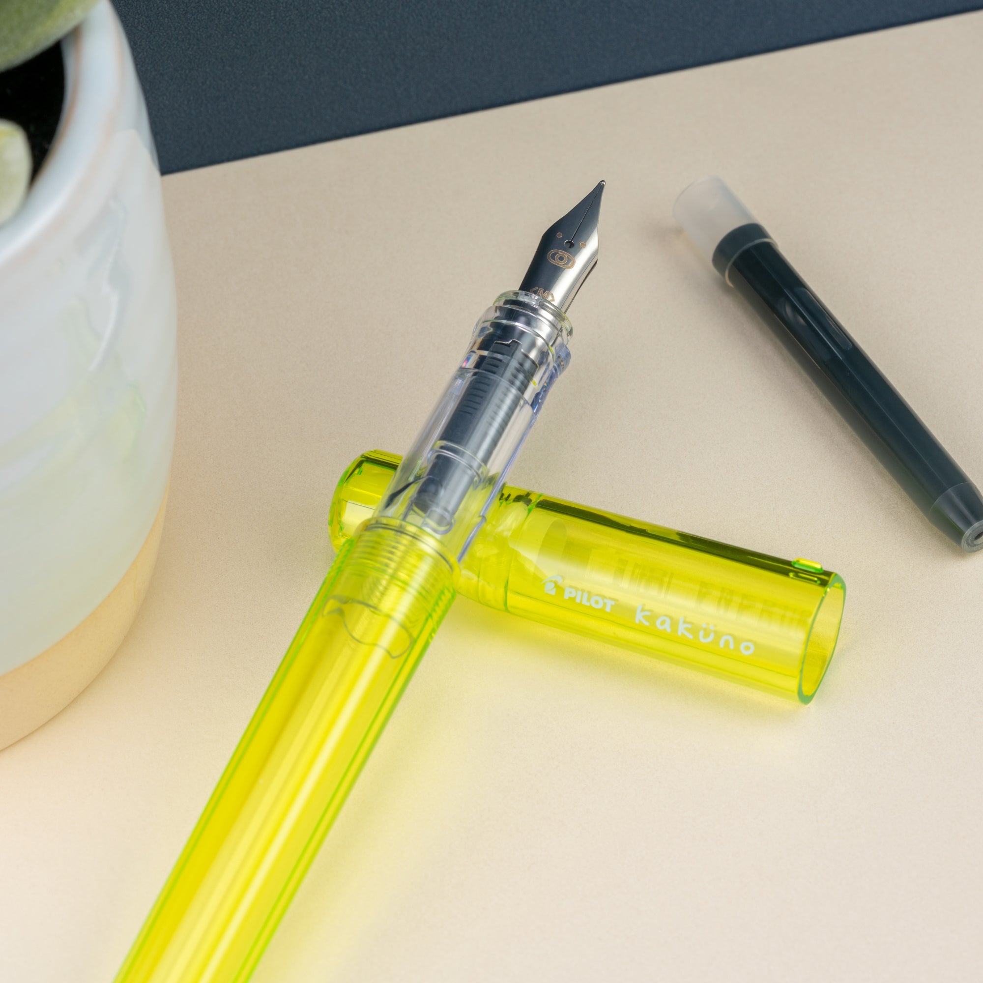Pilot Kakuno Fountain Pen Translucent Green Atlas Stationers