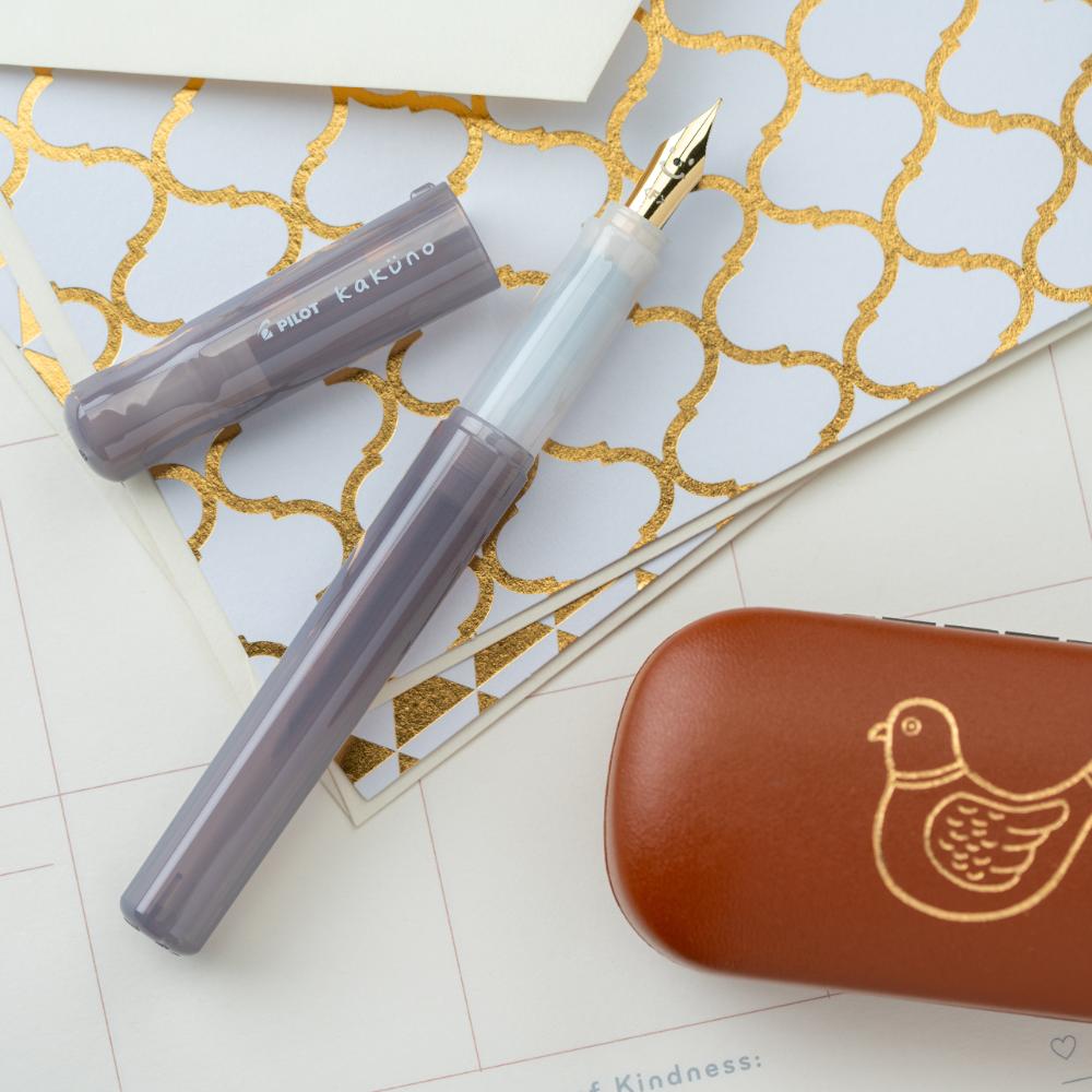 Pilot Kakuno Fountain Pen - Nimbus Gray – Atlas Stationers