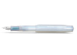 Kaweco Lunar Sport Fountain Pen - Light Blue, open, nib visible