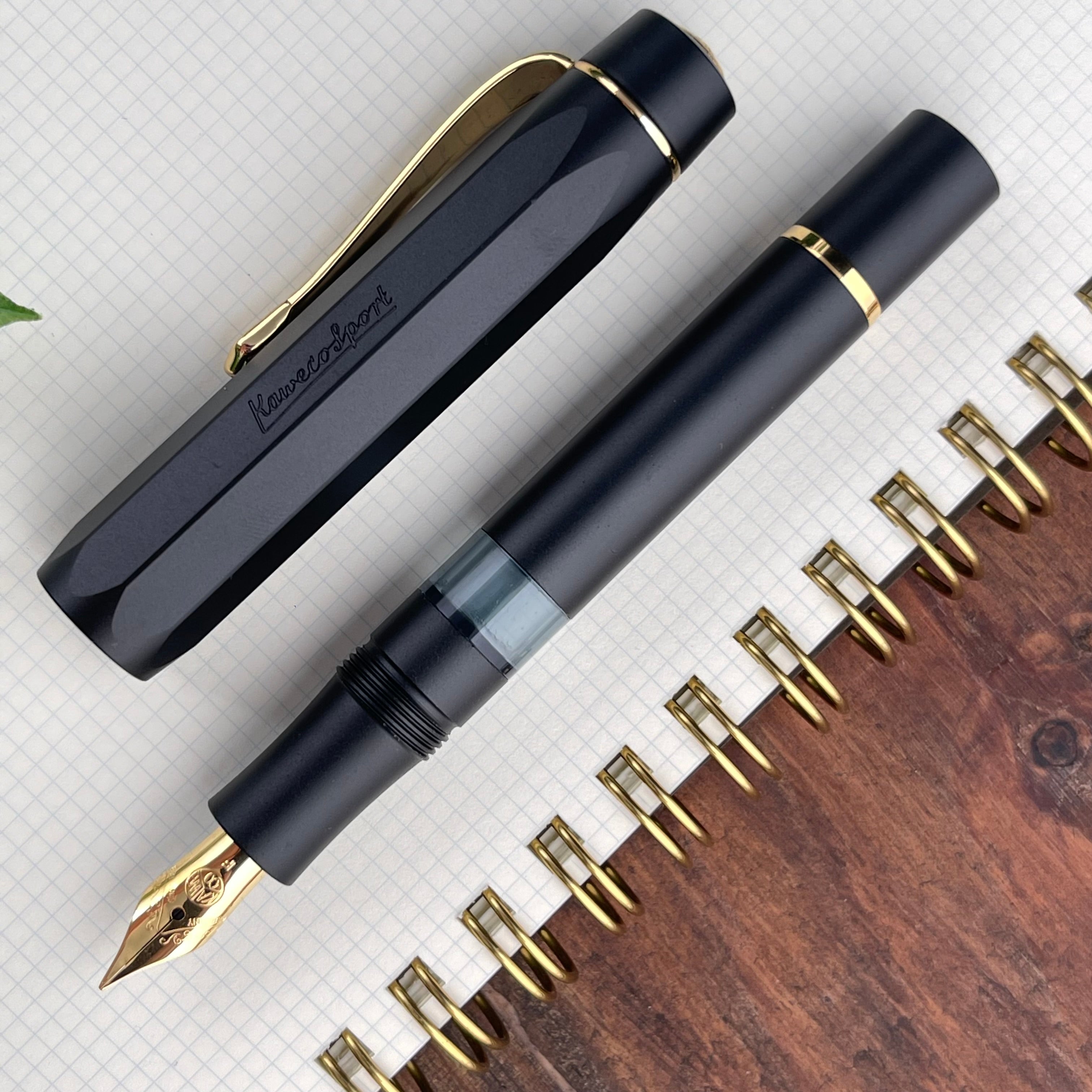 Kaweco Piston AL Sport Fountain Pen - Black – Atlas Stationers