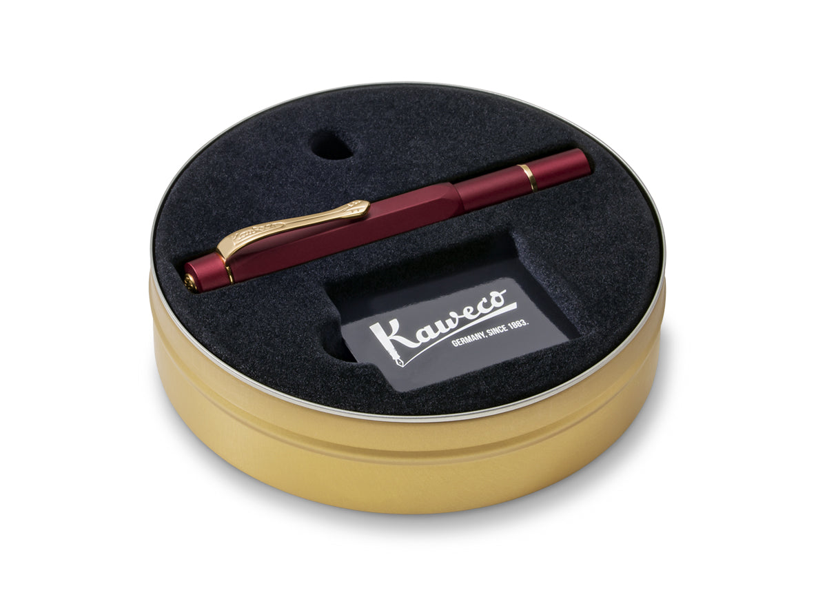 Kaweco Piston AL Sport Fountain Pen - Bordeaux