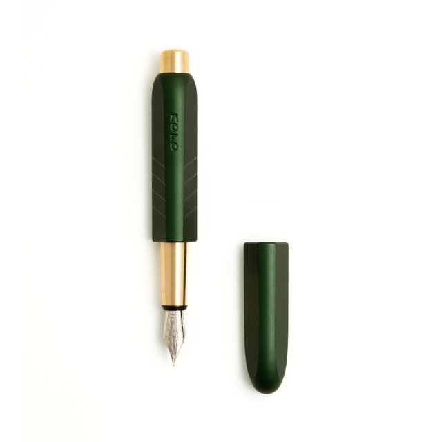 Kolo Tino Fountain Pen - Anodized Aluminum Verdant