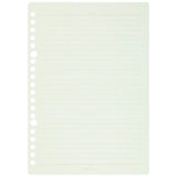 Maruman Loose Leaf Paper - 6mm Ruled - White Lily - A5
