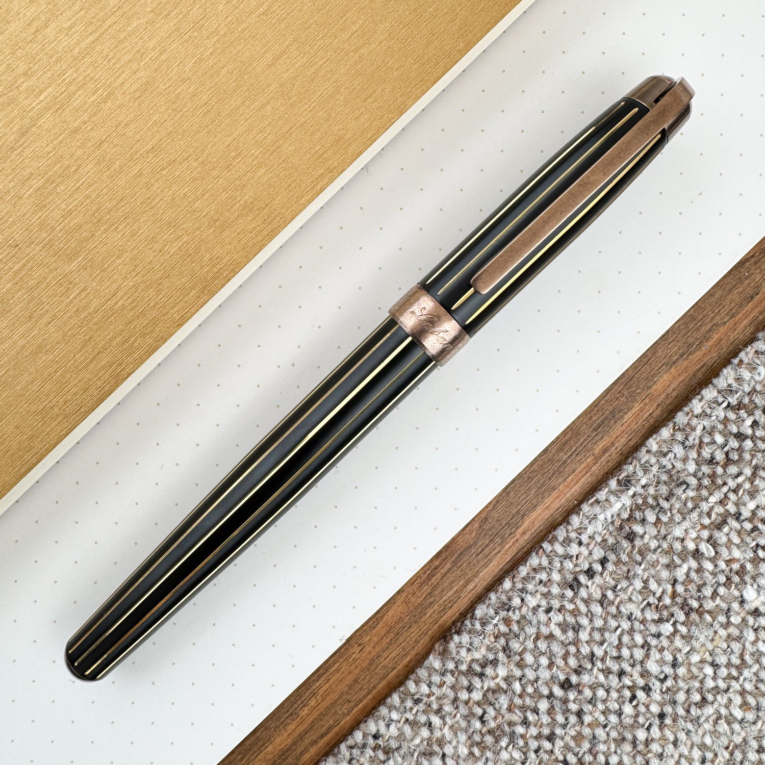 Laban Antique II Fountain Pen - Rose Gold