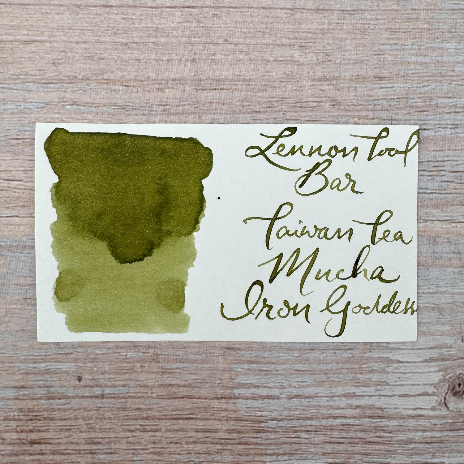 Lennon Tool Bar Muzha Tieguanyin Tea - 35ml Bottled Ink