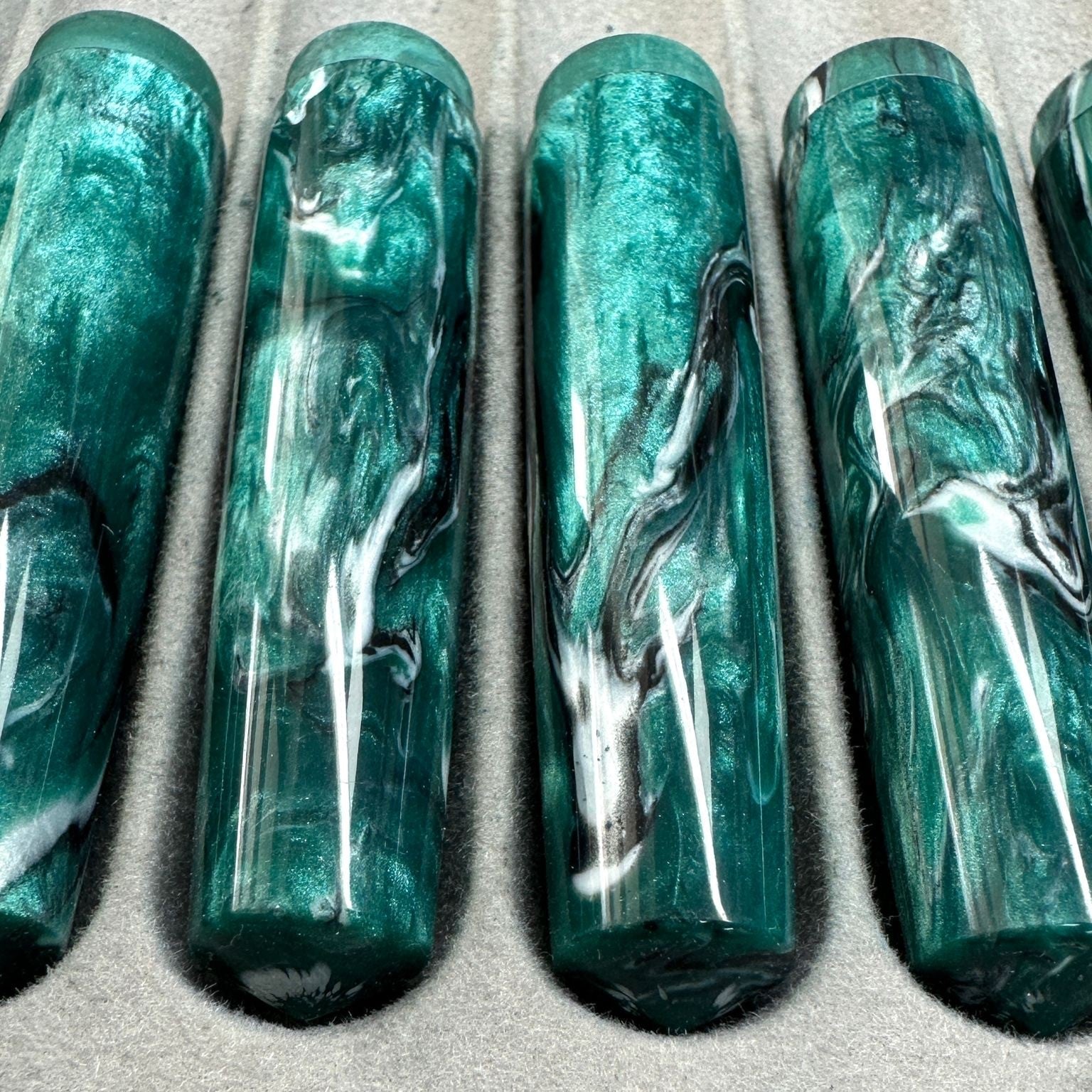 Leonardo Momento Magico Fountain Pen - J Brooks Teal w/ Rose Gold