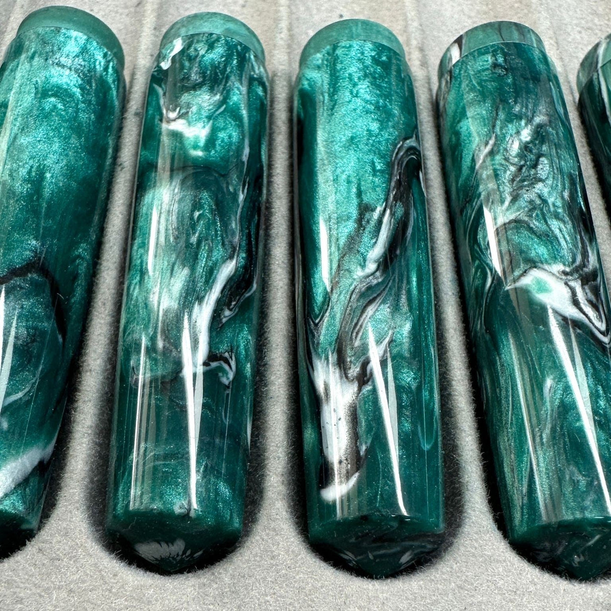 Leonardo Momento Magico Fountain Pen - J Brooks Teal w/ Rose Gold Trim (Atlas Exclusive)(Doorbuster)