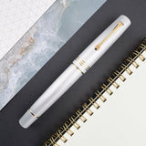 Leonardo Momento Zero Fountain Pen - Aluminia w/ Gold (Limited Edition)